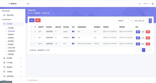 mycms 自媒體系統(tǒng) v4.2 ,全新后臺模板發(fā)布